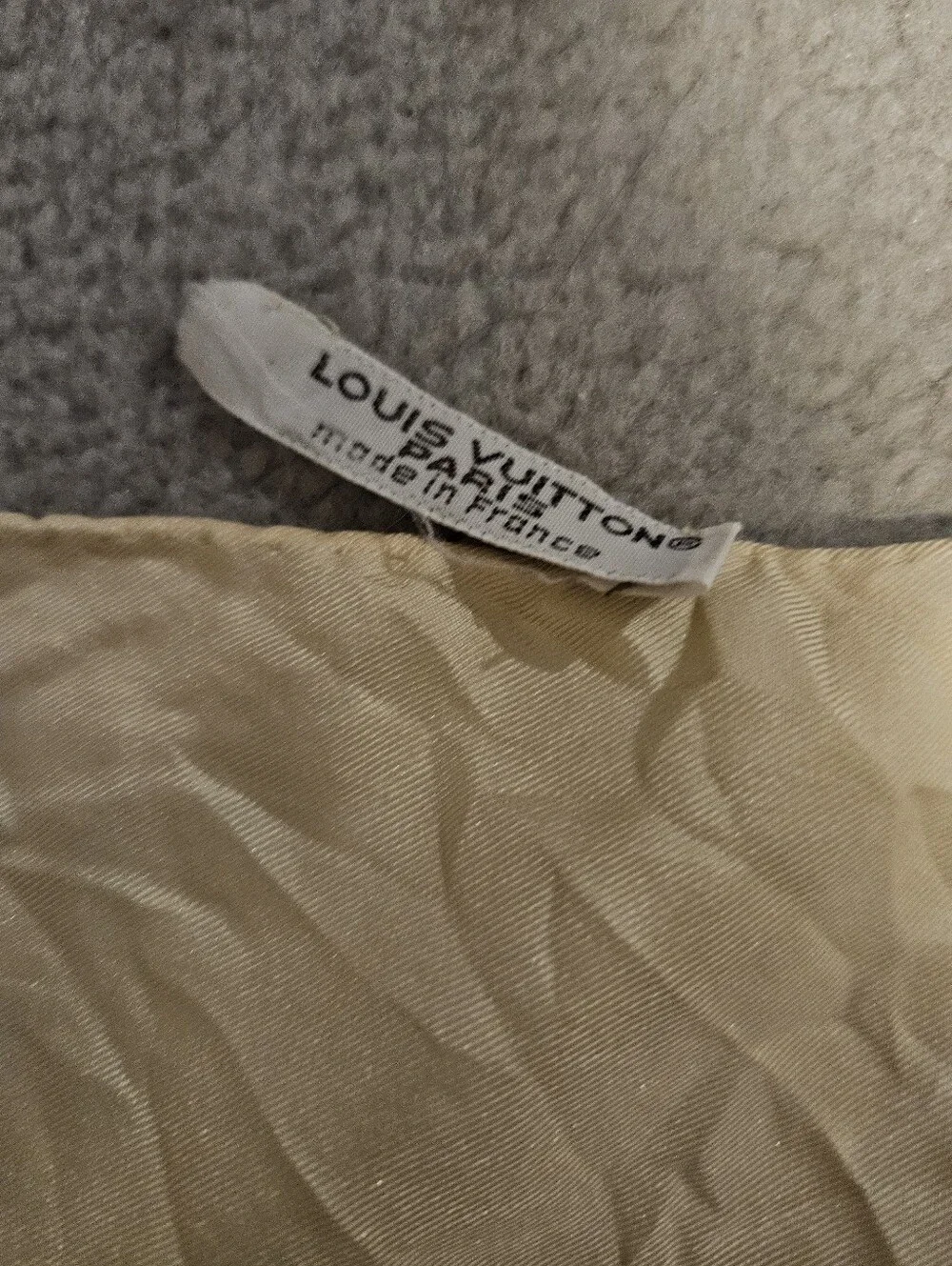 Vintage Louis Vuitton Brown & Cream Monogram Silk Square